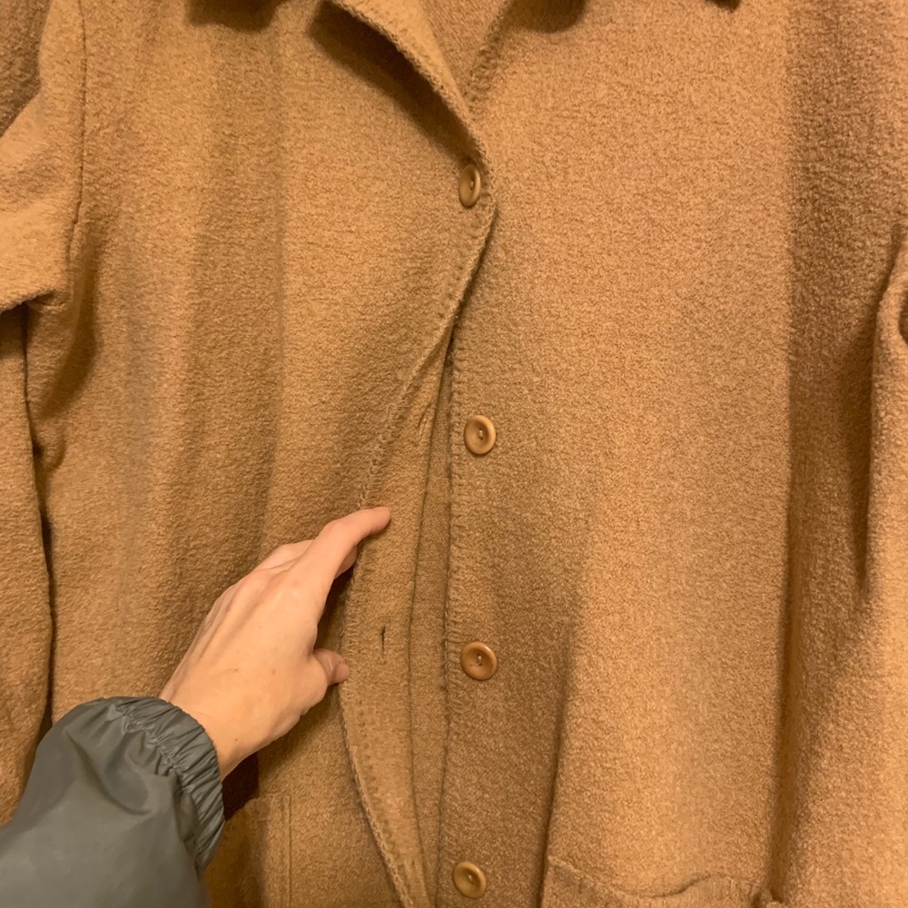 Tan wool jacket - Picture 3 of 5